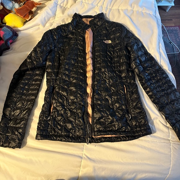 the north face thermoball black rosedawn quilted puffer jacket - Picture 1 of 10
